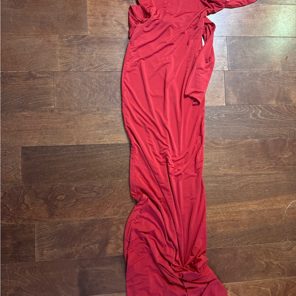 Fashion Nova Red Backless Dress
